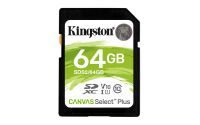Kingston Canvas Select Plus - 64 GB - SDXC - Class 10 - UHS-I - 100 MB/s - Class 1 (U1)