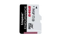 Kingston High Endurance - 64 GB - MicroSD - Class 10 - UHS-I - 95 MB/s - 30 MB/s