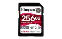 SD Card 256GB Kingston SDXC React+ 300R/260W Reader retail (SDR2/256GB)