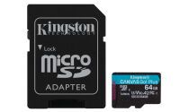 SD MicroSD Card  64GB Kingston SDXC Canvas Go Plus w.A retail (SDCG3/64GB)