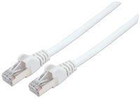 Intellinet Network Patch Cable - Cat6 - 1m - White - Copper - S/FTP - LSOH / LSZH - PVC - RJ45 - Gold Plated Contacts - Snagless - Booted - Polybag - 1 m - Cat6 - S/FTP (S-STP) - RJ-45 - RJ-45 - White