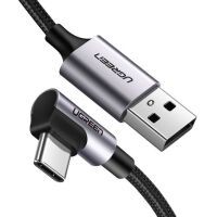 UGREEN Angled USB-C To USB-A Data Cable Black 1M Kabel und Adapter -Kommunikation-