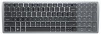 Dell KB740 - Full-size (100%) - RF Wireless + Bluetooth - Scissor key switch - QWERTZ - Grey - Black