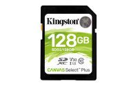 SD Card 128GB Kingston SDXC Canvas+ (Class10) V30 retail (SDS2/128GB)