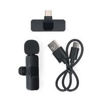 Nedis Mikrofon / Vorrichtung: Notebook / Smartphone / Tablet / USB Type-C™ / Wireless / USB-C™ Female / Ein-/Ausschalter