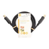 Nedis Displayport-Kabel / DisplayPort Stecker / DisplayPort Stecker / 4K@60Hz / Vernickelt / 2.00 m / Rund / PVC / Schwarz / Label