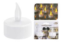 Koopman International b.v. LED Teelicht Ø4cm weiß 2er Satz - 24 Stück