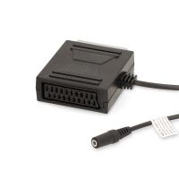Nedis SCART-Kabel / SCART Stecker / SCART Buchse / 3.5 mm Buchse / Vernickelt / 480p / 0.20 m / Rund / PVC / Schwarz / Box