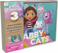 Spin Master International B.V. CGI Gabbys Dollhouse Holzpuzzle 3er Set