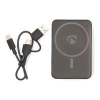 Nedis powerbank / 5000 mAh / 1.67 / 2.22 / 3.0 A / Geräteausgangsanschluss: 1x USB-C™ / Geräteeingangsanschluss: 1x USB-C™ / Lithium-Polymer
