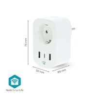 Nedis WIFI IP21 TYPE F 1XUSBC 2XUSB (WIFIP151FWT       WS)
