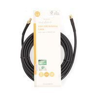 Nedis Antennenkabel / SMA-Stecker / SMA-Buchse / Vergoldet / 50 Ohm / Doppelt geschirmt / 5.00 m / Rund / PVC / Schwarz / Label