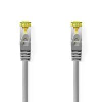 Nedis Cat 8.1-Netzwerkkabel / S/FTP / RJ45 Stecker / RJ45 Stecker / 0.50 m / Rund / LSZH / Grau / Label