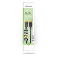Nedis High Speed ​​HDMI ™ Kabel mit Ethernet / HDMI™ Stecker / HDMI™ Stecker / 4K@60Hz / ARC / 18 Gbps / 0.50 m / Rund / PVC / Schwarz / Box