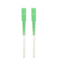 Nedis Glasfaser-Netzwerkkabel / SMF (Single Mode Phase) / SC/APC / SC/APC / 100 Gbps / 6.00 m / Weiss / Gift Box with Euro Lock