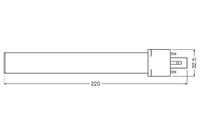 Osram OSR DULUX S LED 7W/840 700lm 120°2Pin G23 30000hA+ 7kWh/1000h