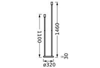 Ledvance STEHLEUCHTE DARK GREY 2XE27 (DECOR STICK FLOOR)