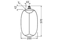 OSRAM LED Filament 1906 BIG ELIPSE-OVAL DIM 12W/818 230V SMOKE MAG E274X1