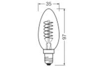 Ledvance LED SLIM A,B,P 4,8W 827 KL E14 (VINTAGE 1906 FIL DIM)