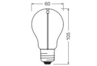 Ledvance LED GLOBE A 1,8W 827 CLEAR E27 (VINTAGE 1906 CLASSIC)