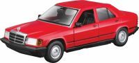Bauer Bburago 1:25 Mercedes 190E '87, rot