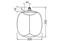 OSRAM LED Filament 1906 BIG OVAL DIM 12W/818 230V AMBER MAGE274X1