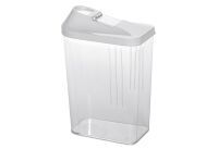 keeeper Schüttdose"paola" 1.5 Liter weiß transparent sauberes Ausschütten durch