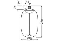 OSRAM LED Filament 1906 BIG ELIPSE- OVAL DIM 12W/818230V AMBER MAGE274X1