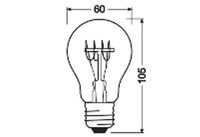 Osram LED-Leuchtmittel 1906LCLAD 4.8W/822 230VSFILGDE27FS1