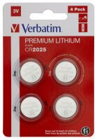 Verbatim CR2025 - Single-use battery - CR2025 - Lithium - 3 V - 4 pc(s) - Silver