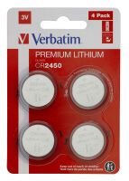 1x4 Verbatim CR 2450 Lithium Batterie           49535 Batterien