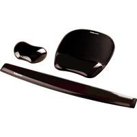 Fellowes Crystal Gel Maus Handgelenkauflage schwarz Arbeitsplatz Ergonomie