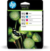 HP 912 - Original - Pigment-based ink - Black - Cyan - Magenta - Yellow - HP - Combo pack - OfficeJet 8015 - 8018 - 8022 OfficeJet Pro 8020 - 8020e - 8025 - 8030e - 8035 OfficeJet 8010 All-in-One...