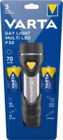 Varta Day Light Multi LED F30 - Hand flashlight - Black - Silver - Yellow - ABS synthetics - Aluminium - Rubber - LED - 14 lamp(s) - 70 lm