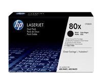 HP Toner CF 280 XD Doppelpack schwarz No. 80 X Toner