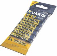 1x8 Varta Longlife AA LR 6 Folienverpackung Batterien