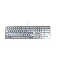 Cherry KC 6000 SLIM - Full-size (100%) - Wired - USB - QWERTZ - Silver
