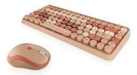 KeySonic Mini-TAS-Set mit Maus, beige, KSKM-5200M-RF (DE) (61011)