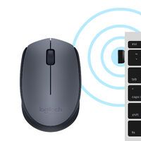 Logitech M170 Wireless Mouse grey Mäuse PC -kabellos-