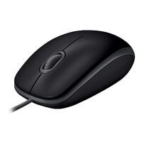 Logitech B110 Silent - Ambidextrous - Optical - USB Type-A - 1000 DPI - Black