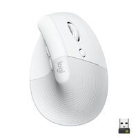Logitech Lift Weiß Ergonomische vertikale Maus Mäuse PC -kabellos-