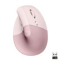 Logitech Lift Rosa Ergonomische vertikale Maus Mäuse PC -kabellos-