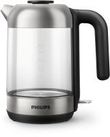 Philips 5000 series HD9339/80 - 1.7 L - 2200 W - Black - Stainless steel - Transparent - Glass - Stainless steel - Water level indicator - Cordless