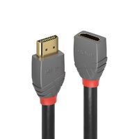 Lindy 36475 - 0.5 m - HDMI Type A (Standard) - HDMI Type A (Standard) - 3D - 18 Gbit/s - Black