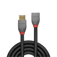 LINDY HDMI 2.0 Verlängerungskabel 0.5m, Anthra Line (36475)