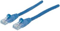 INTELLINET Netzwerkkabel Cat6A S/FTP CU LS0H 7,5m Blau RJ-45 Stecker / RJ-45 Stecker Vergoldete Kont