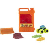 Mattel Hot Wheels Monster Trucks Stunt N' Go Fossil Fuel Playset (EC)