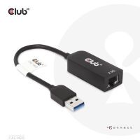 Club 3D Adapter usb 3.2 Typ A> RJ-45 2.5Gb retail - Adapter - Digital