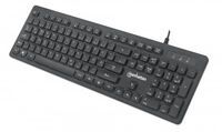 Manhattan Keyboard - Gaming - LED light - USB - 6 Hotkeys - Black - Retail Box (German layout) - Full-size (100%) - USB - RGB LED - Black