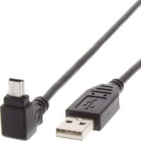 Techly USB 2.0 Kabel, A-Stecker auf Mini-B-Stecker, 1.8m, sw (ICOC-MUSB-AA-018ANG)